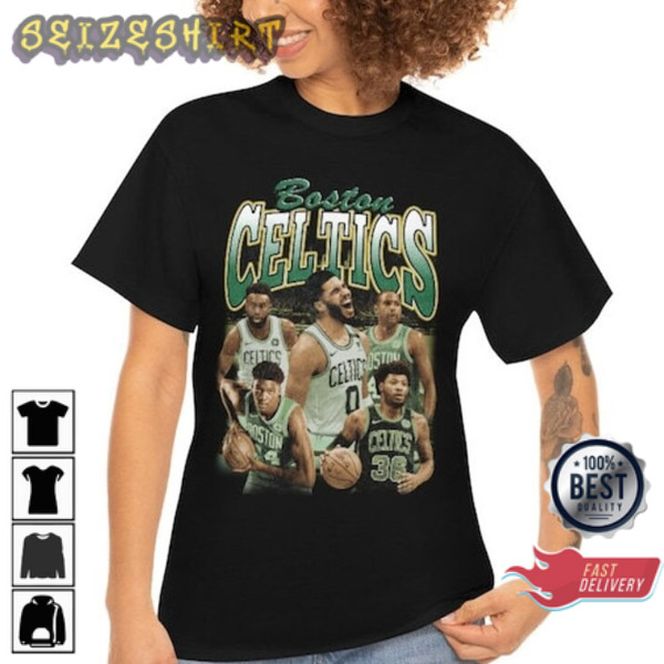 Jayson Tatum Vintage 90s Boston Celtics T-Shirt