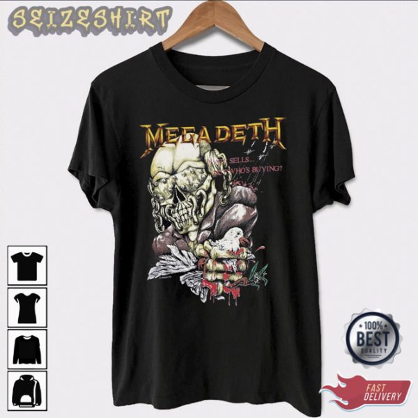 Vintage Megadeth Peace Sells Tour 87 88 Graphic T-shirt