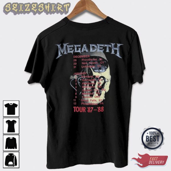 Vintage Megadeth Peace Sells Tour 87 88 Graphic T-shirt