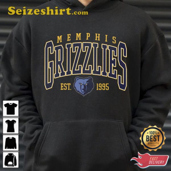 Vintage Memphis Grizzlies Memphis Basketball Hoodie