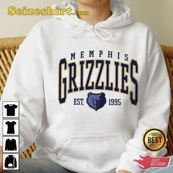 Vintage Memphis Grizzlies Memphis Basketball Hoodie