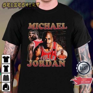 Vintage Michael Jordan Bootleg Legend Of Basketball Player Gift T-Shirt