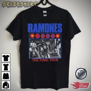 Vintage Ramones Adios Amigos The Final Tour 1996 Printed T-shirt