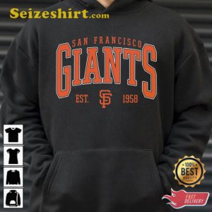 Vintage San Francisco Giants Baseball Graphic Hoodie