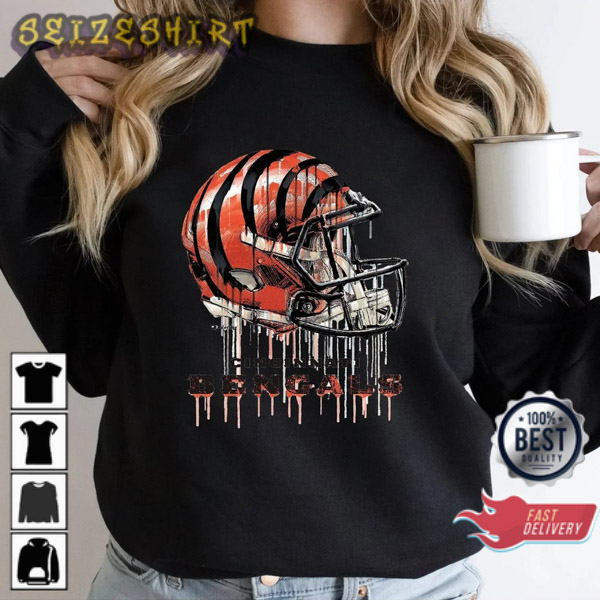 Cincinnati Bengals Sweatshirt, Vintage Style Go Bengals 2022 Football  Crewneck