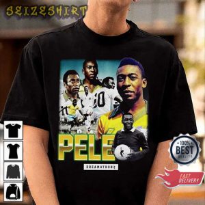 Vintage The King Pele Brazil T-Shirt Design