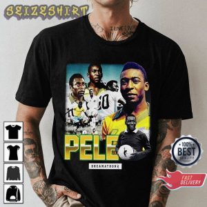 Vintage The King Pele Brazil T-Shirt Design