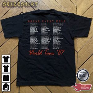 Vintage Tina Turner Concert 1987 Break Every Rule World Tour T-Shirt