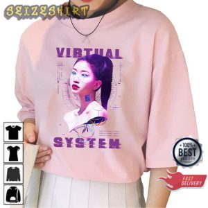 Virtual System Cyberpunk Aesthetic Cyber E-Girl Lovers T-Shirt