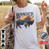 Wander Wild Natural Buffalo Camping Gift T-Shirt