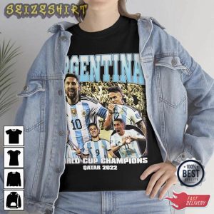 World Cup 2022 Football Qatar Messi Angel Di Maria Messi Shirt