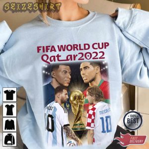 World Cup 2022 Qatar Semi-final Gift for Football Lover T-Shirt (1)