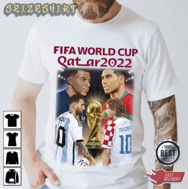 World Cup 2022 Qatar Semi-final Gift for Football Lover T-Shirt