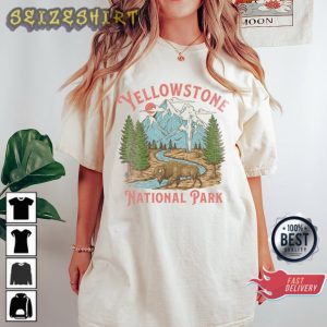 Yellowstone National Park Yellowstone Vintage Inspired T-Shirt