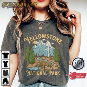 Yellowstone National Park Yellowstone Vintage Inspired T-Shirt