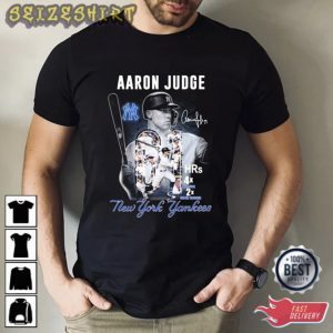 Aaron Judge New York Yankees 61 Home Runs 4x All-star 2x Silver Slugger Signature Shirt