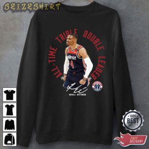 All Time Triple Double Leader Russell Westbrook T-Shirt