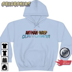 Antman and The Wasp Quantumania Marvel Poster Text Graphic Hoodie