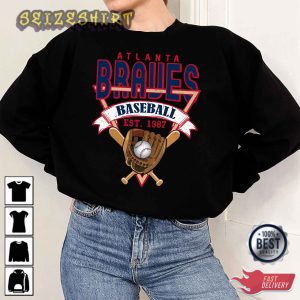 Atlanta Baseball Crewneck Sweatshirt Vintage Atlanta Baseball T-Shirt