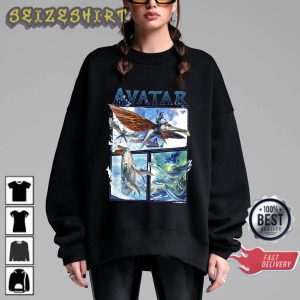 Avatar 2 The Way of Water Sweatshirt, vatar Pandora At Night Movie Shirt
