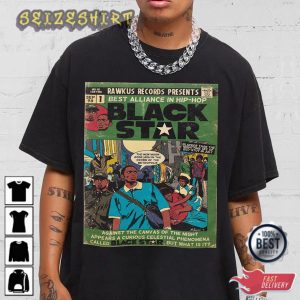 Black Star Mos Def Talib Kweli Comic Art Book Retro Style T-Shirt