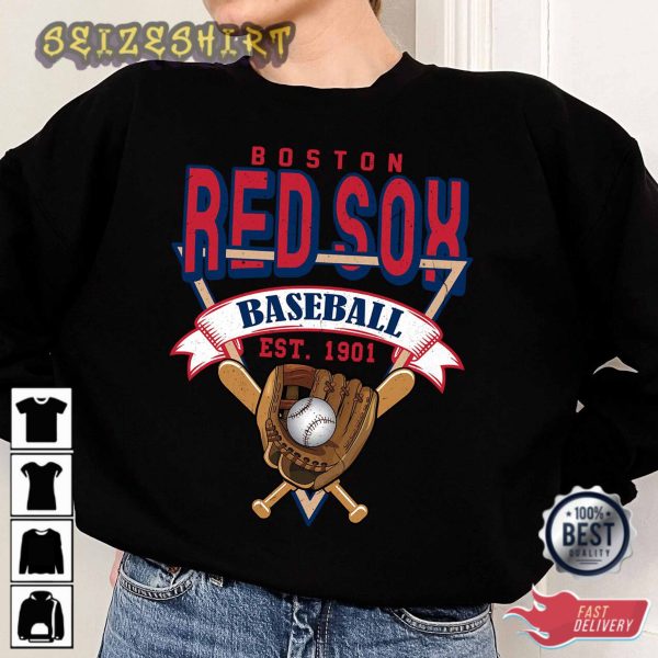 Boston Red Sox Baseball MLB Retro Shirt