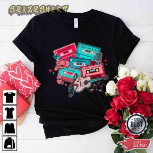 Cassette Tapes Love Songs Shirt Country Valentine Music T-Shirt