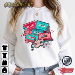 Cassette Tapes Love Songs Shirt Country Valentine Music T-Shirt