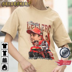 Charles Leclerc Vintage Racing F1 Unisex Memorial T-Shirt
