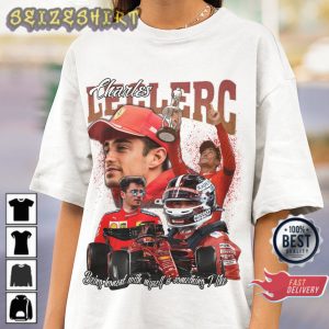 Charles Leclerc Vintage Racing F1 Unisex Memorial T-Shirt