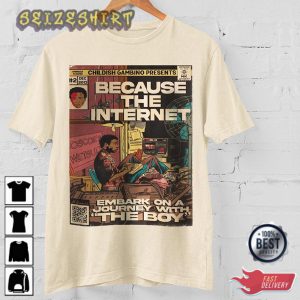 Childish Gambino Because The Internet Comic Art Book Style Unisex T-Shirt