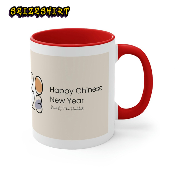 Chinese New Year gift Lunar New Year 2023 Lucky red Handle Mug