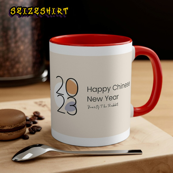 Chinese New Year gift Lunar New Year 2023 Lucky red Handle Mug