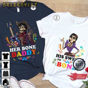 Coco Her Bone Daddy Couple Disney Vintage Unisex T-shirt