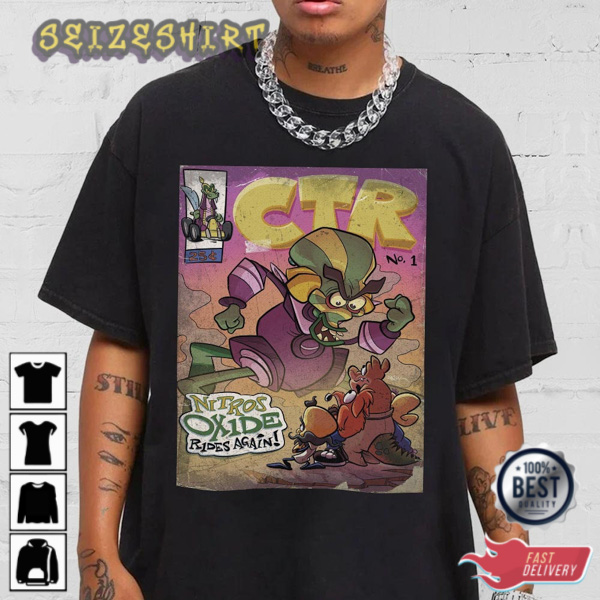 Ctr Nitro Comic Art Book Retro Vintage 90s Hip Hop Gifts For Fans T-Shirt