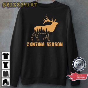 Cunting Season Hunting Lovers Gift for Hunter Unisex T-Shirt