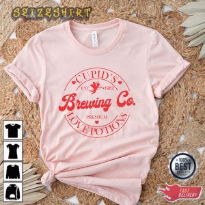 Cupid’s Brewing Co Premium Love Potions Est 1982 Cupid T-Shirt
