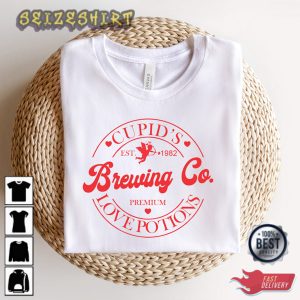 Cupid's Brewing Co Premium Love Potions Est 1982 Cupid T-Shirt