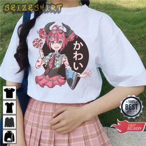 Cute Demon Girl Harajuku Anime Girl Kawaii Aesthetic Graphic T-Shirt