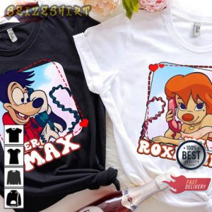 Disney A Goofy Movie Couples Max And Roxanne Unisex Couple T-shirt
