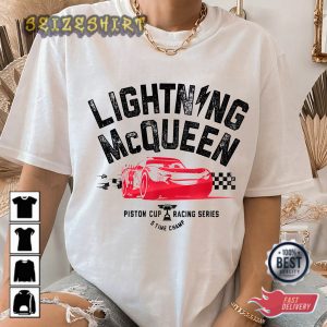 Disney Cars 3 Lightning Mcqueen Pit Crew Mcqueen 95 Cartoon T-Shirt