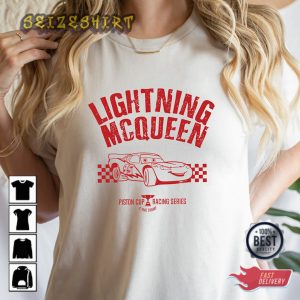 Disney Cars 3 Lightning Mcqueen Pit Crew Mcqueen 95 Cartoon T-Shirt