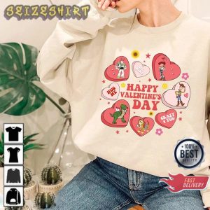 Disney Happy Valentine’s Day Pixar Toy Story Valentine Sweatshirt