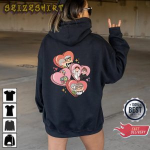 Ellie & Carl Love Disney Women Valentines Day Look Up Couple Hoodie