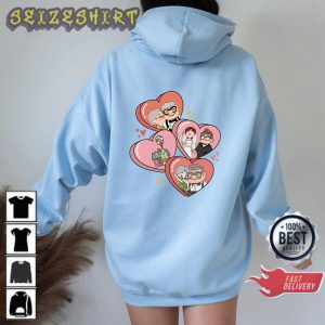 Ellie & Carl Love Disney Women Valentines Day Look Up Couple Hoodie