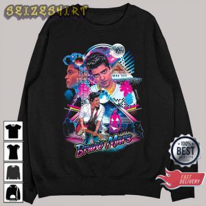 Fanart Collage Bruno Mars Music Tour Gift for Fans Unisex Sweatshirt