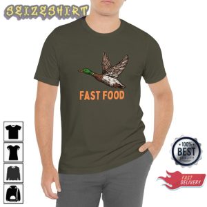 Fast Food Unisex Gift for Duck Hunter Graphic T-Shirt