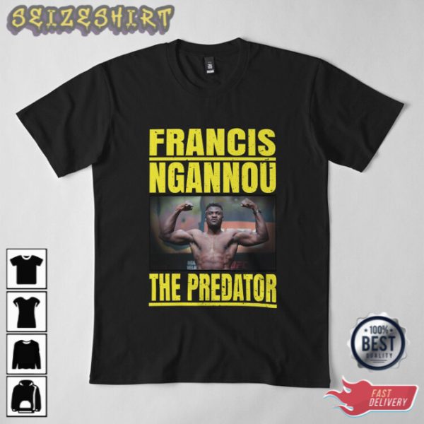 Francis Ngannou The Predator Coolstoner UFC T-Shirt