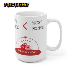 Funny Valentine's Day Most People You Suck Love Vibe Ceramic Mug