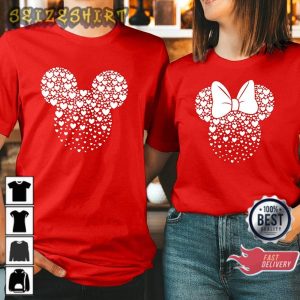 GIRL BOY Mouse Head Doodle Hearts Love Valentine’s Day T-Shirt